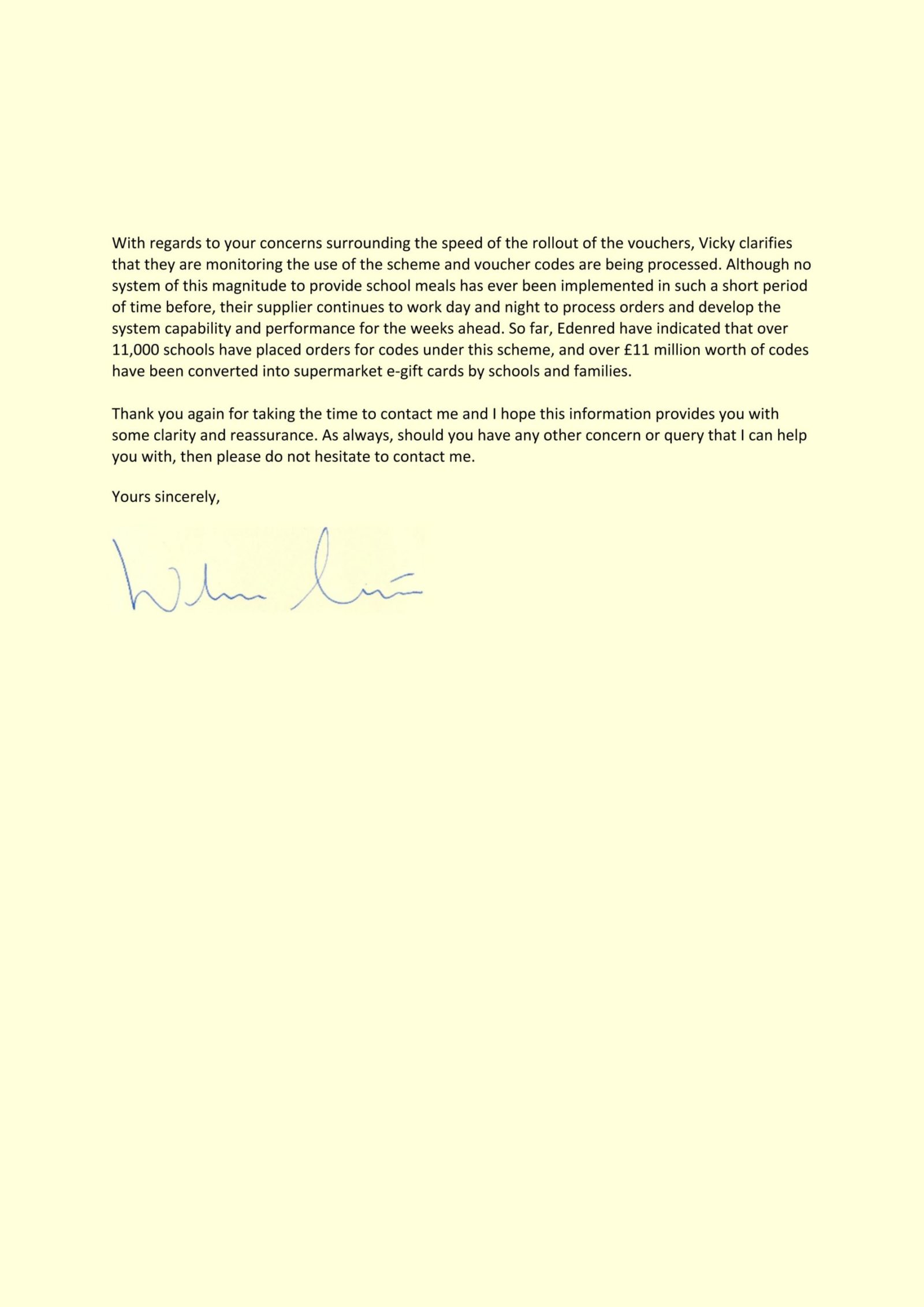 Will Quince MP Further Response Part 2
