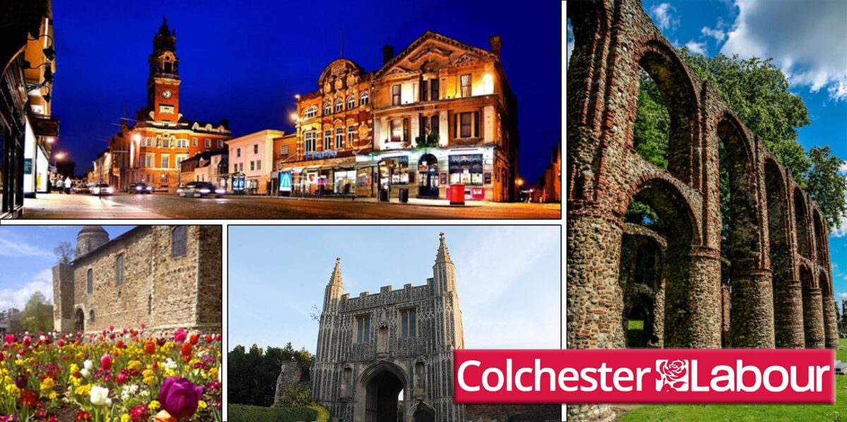 The high street at night, tulips outside of the Castle, St Johns gate and The Priory